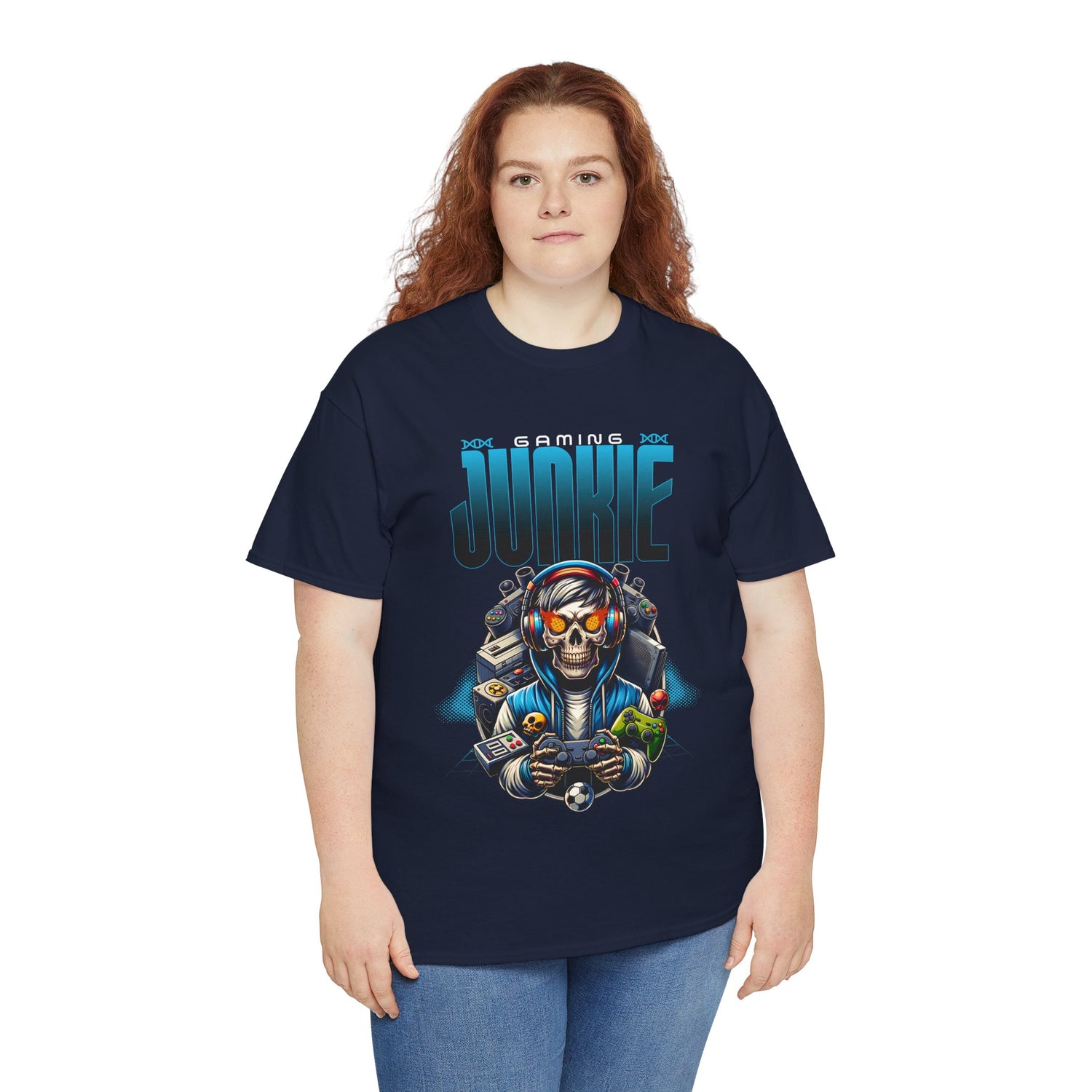 Gaming Junkie Skull Tee — Gamer Skull Controller Graphic T-Shirt