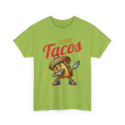 I Love Tacos Tee — Cute Dancing Taco Graphic T-Shirt