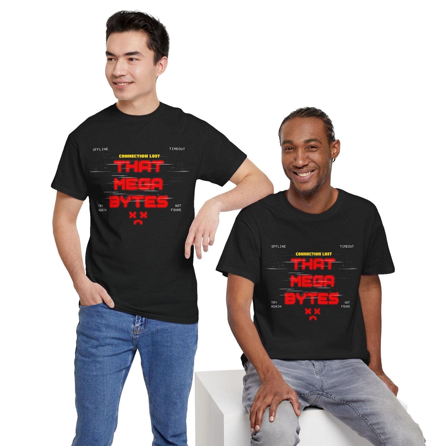 That Mega Bytes | Retro Glitch Gaming T-Shirt for Gamers &amp; Coders