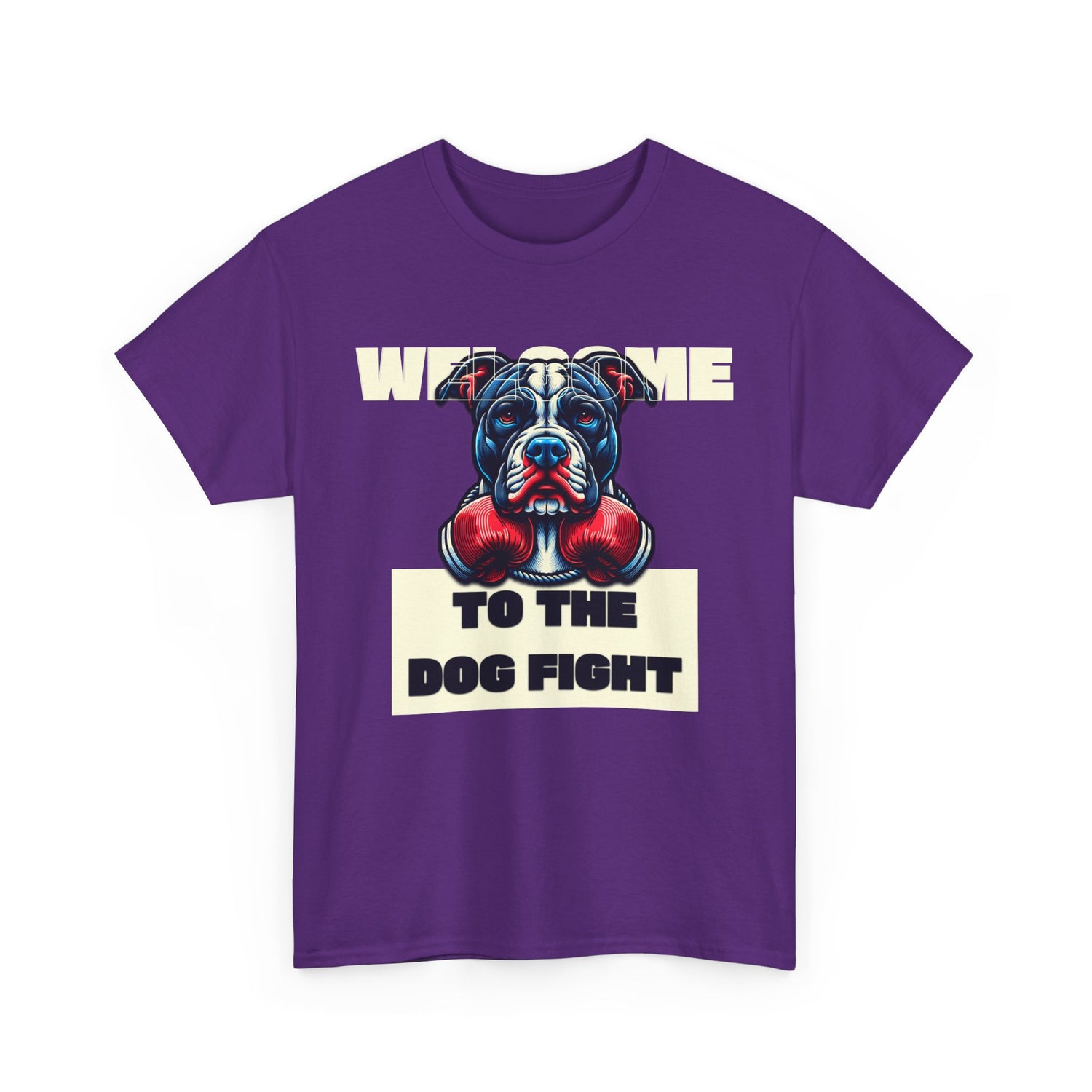 Dog Fight Boxing Dog T-Shirt — Welcome To The Dog Fight Graphic Tee