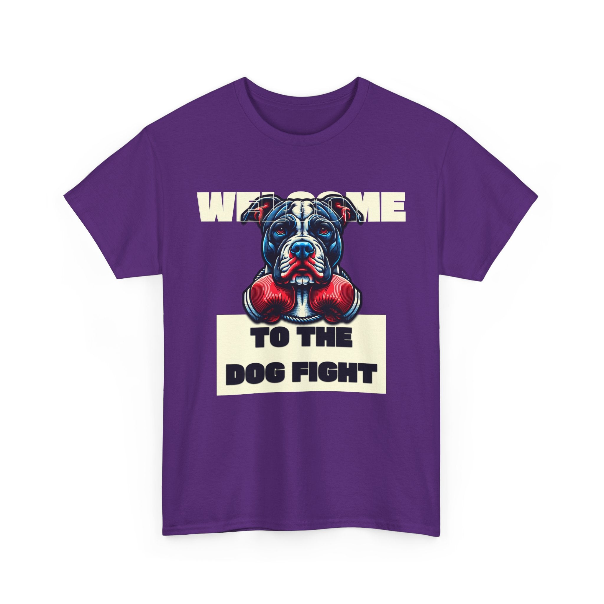 Dog Fight Boxing Dog T-Shirt — Welcome To The Dog Fight Graphic Tee