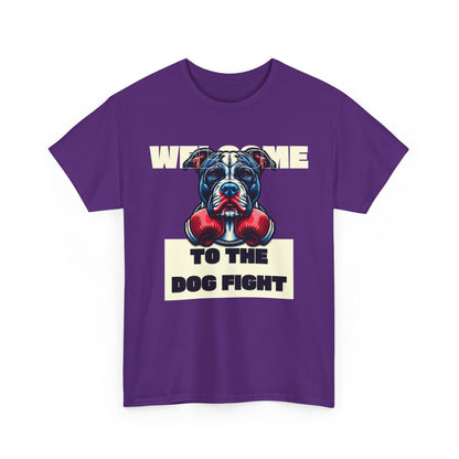 Dog Fight Boxing Dog T-Shirt — Welcome To The Dog Fight Graphic Tee