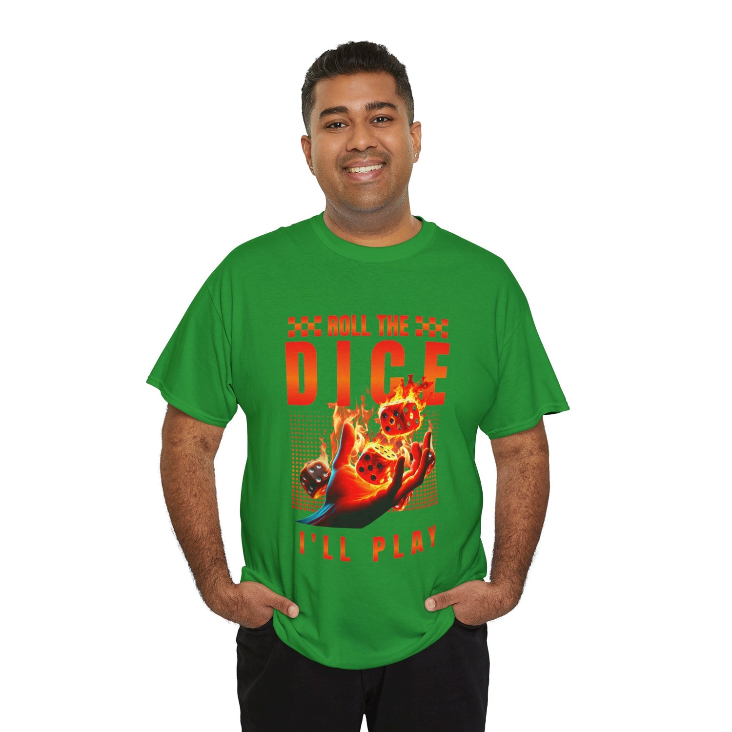 Dice T-Shirt - "Roll the Dice, I’ll Play" Gamer Tee