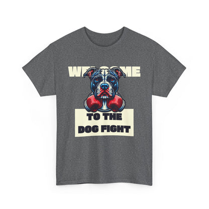 Dog Fight Boxing Dog T-Shirt — Welcome To The Dog Fight Graphic Tee