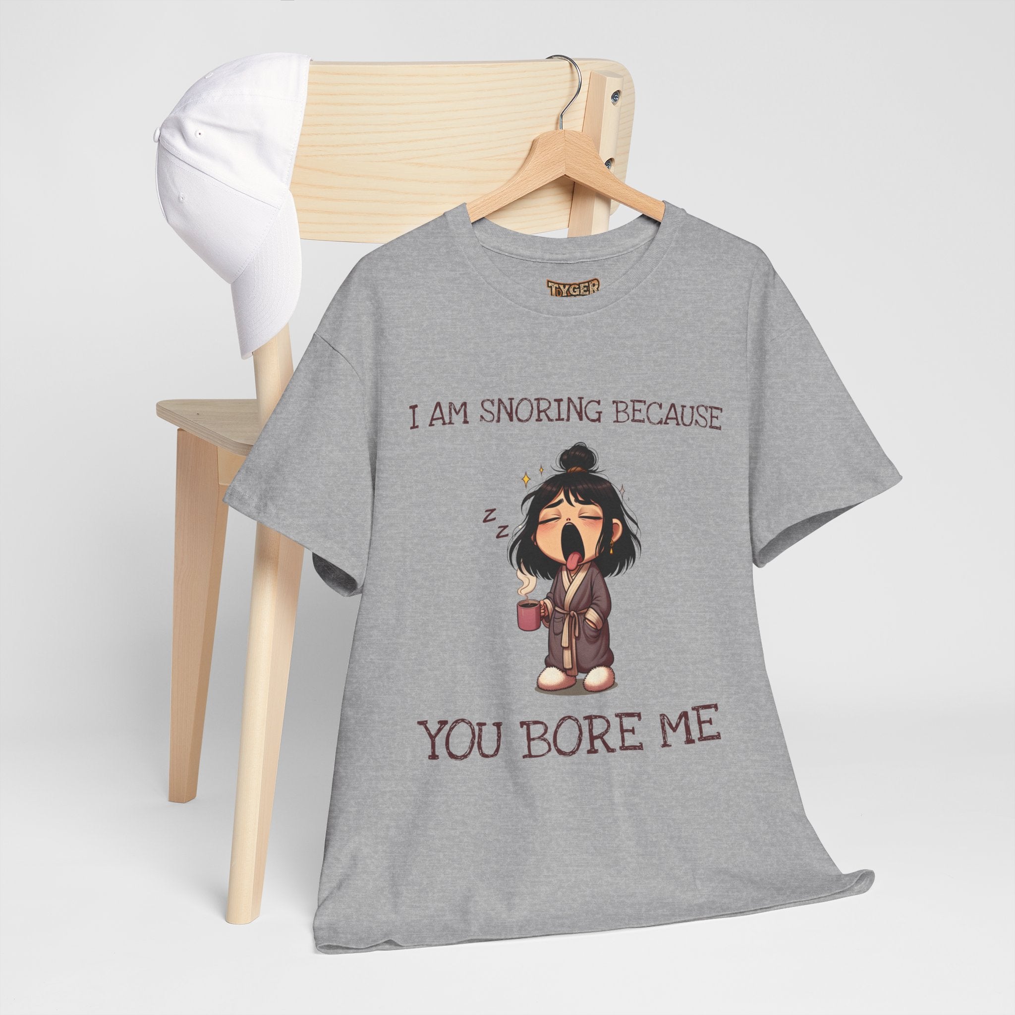 I Am Snoring Because You Bore Me – Funny Coffee Lover T-Shirt