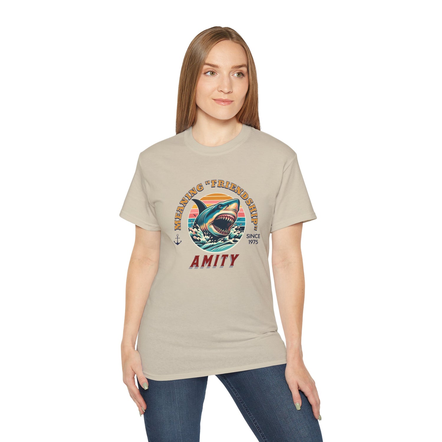 Jaws Movie - Meaning Friendship Amity Tee