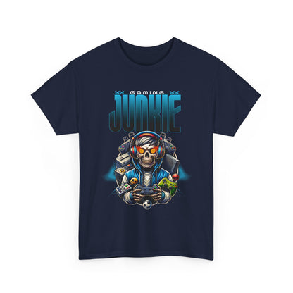 Gaming Junkie Skull Tee — Gamer Skull Controller Graphic T-Shirt