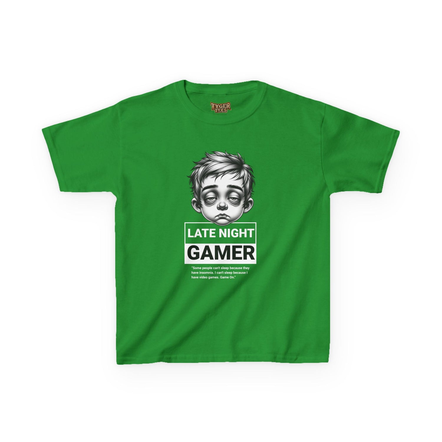 Late Night Gamer – Funny Kids Gaming T-Shirt