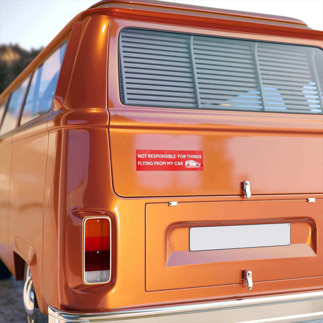 Not Responsible for Things Flying From My Car - Car Decal