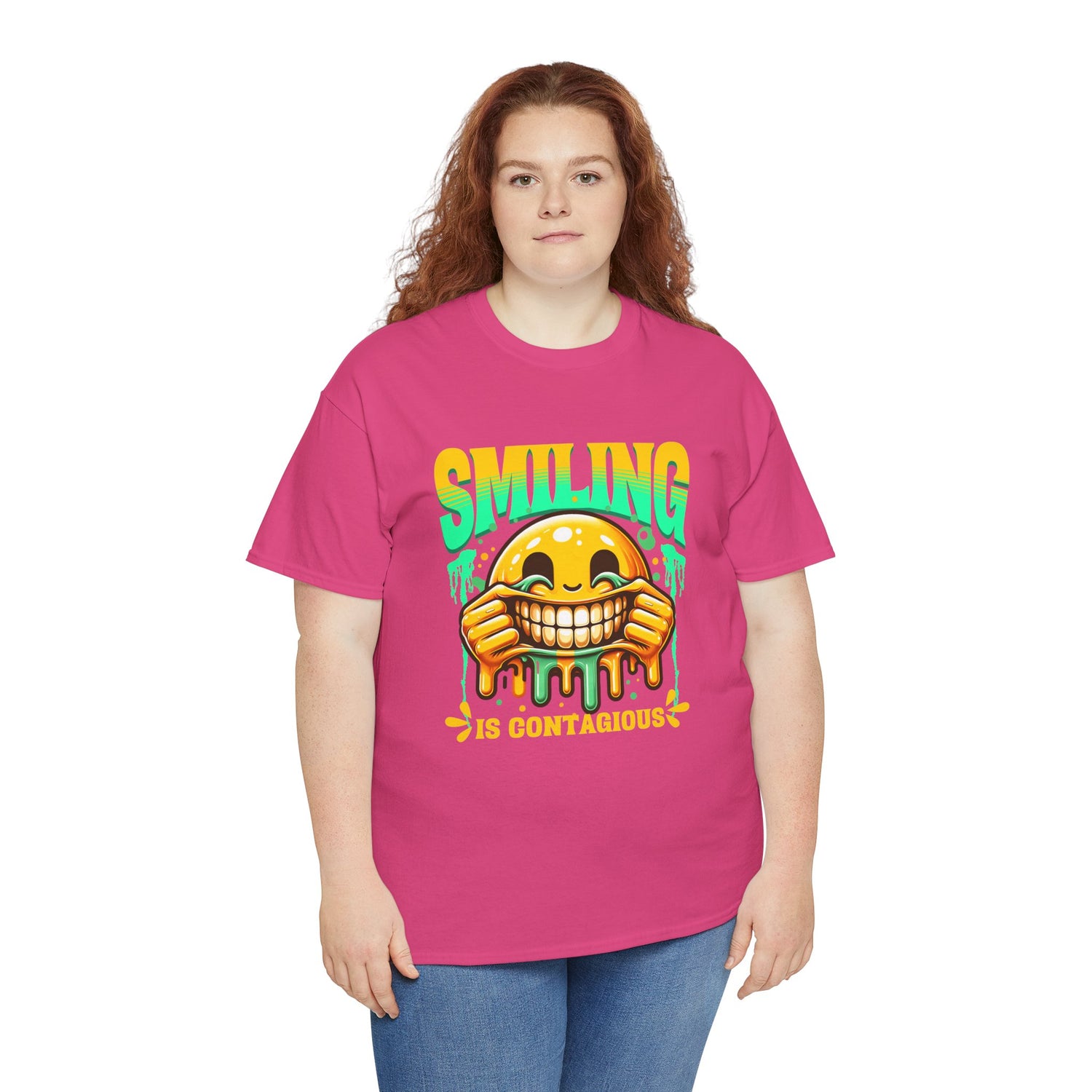 Smiling Is Contagious – Happy Smiley Face T-Shirt
