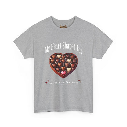 My Heart Shaped Box Comes With Chocolate T-Shirt | 90s Grunge-Inspired Valentine&