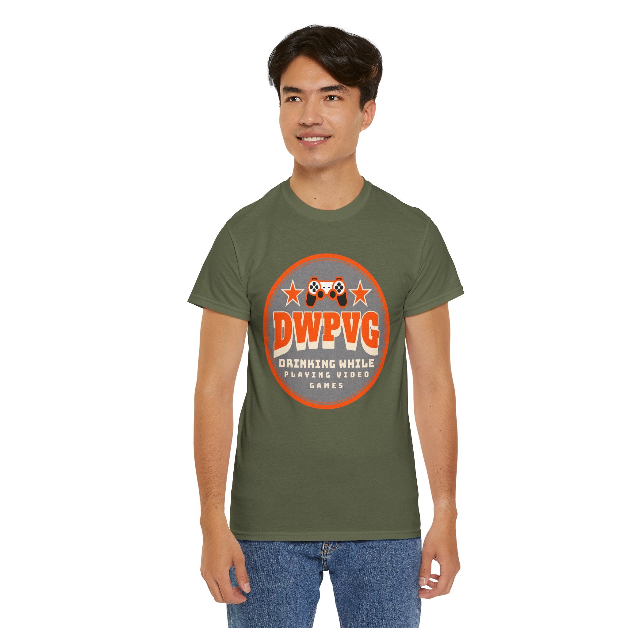 DWPVG "Drinking While Playing Video Games" Graphic Tee — Gamer Party T-Shirt