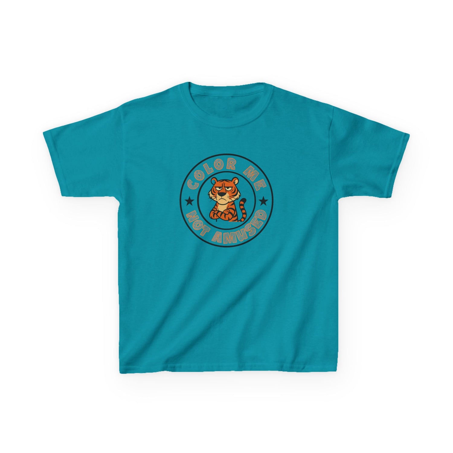 Kids Tee — Color Me Not Amused - Tiger