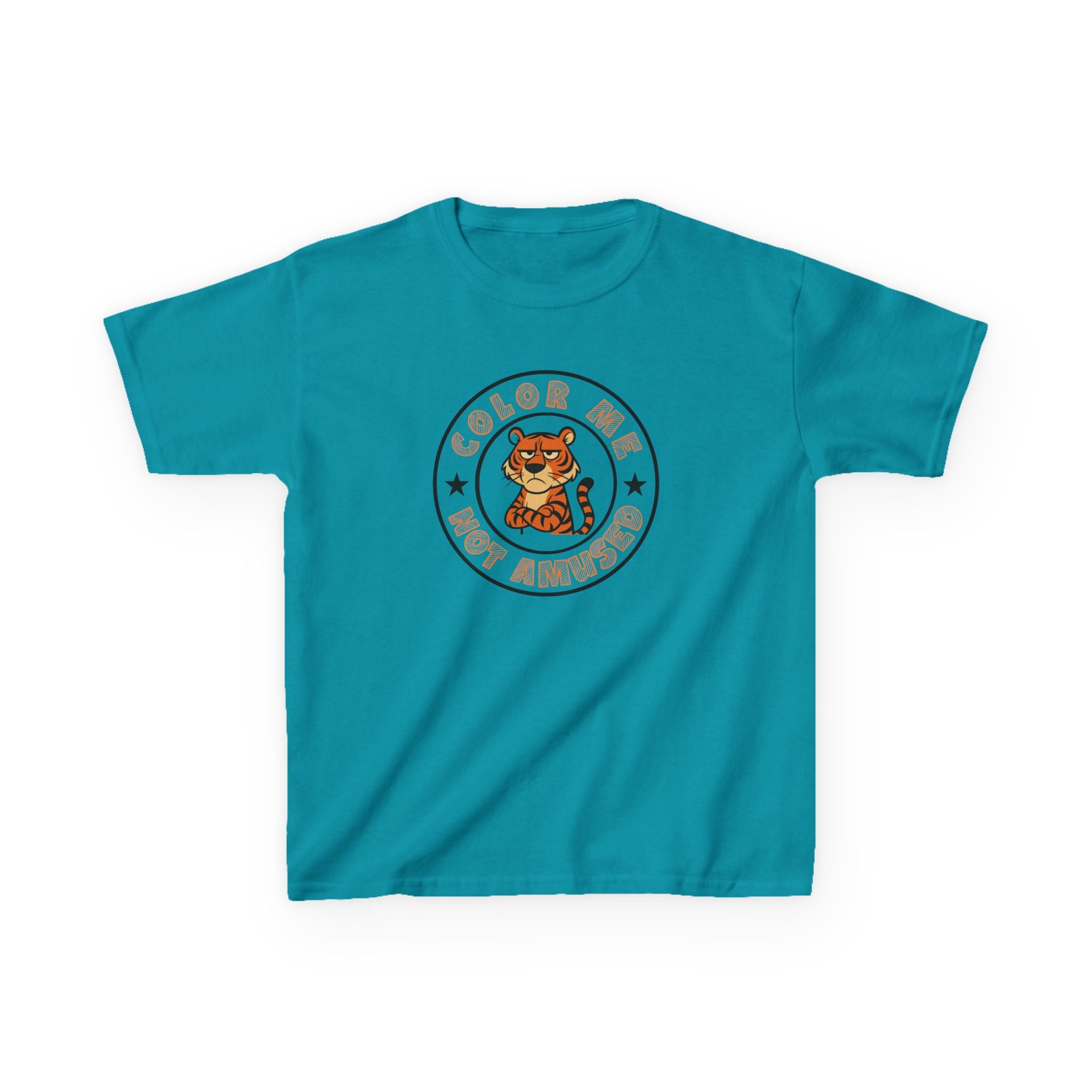 Kids Tee — Color Me Not Amused - Tiger