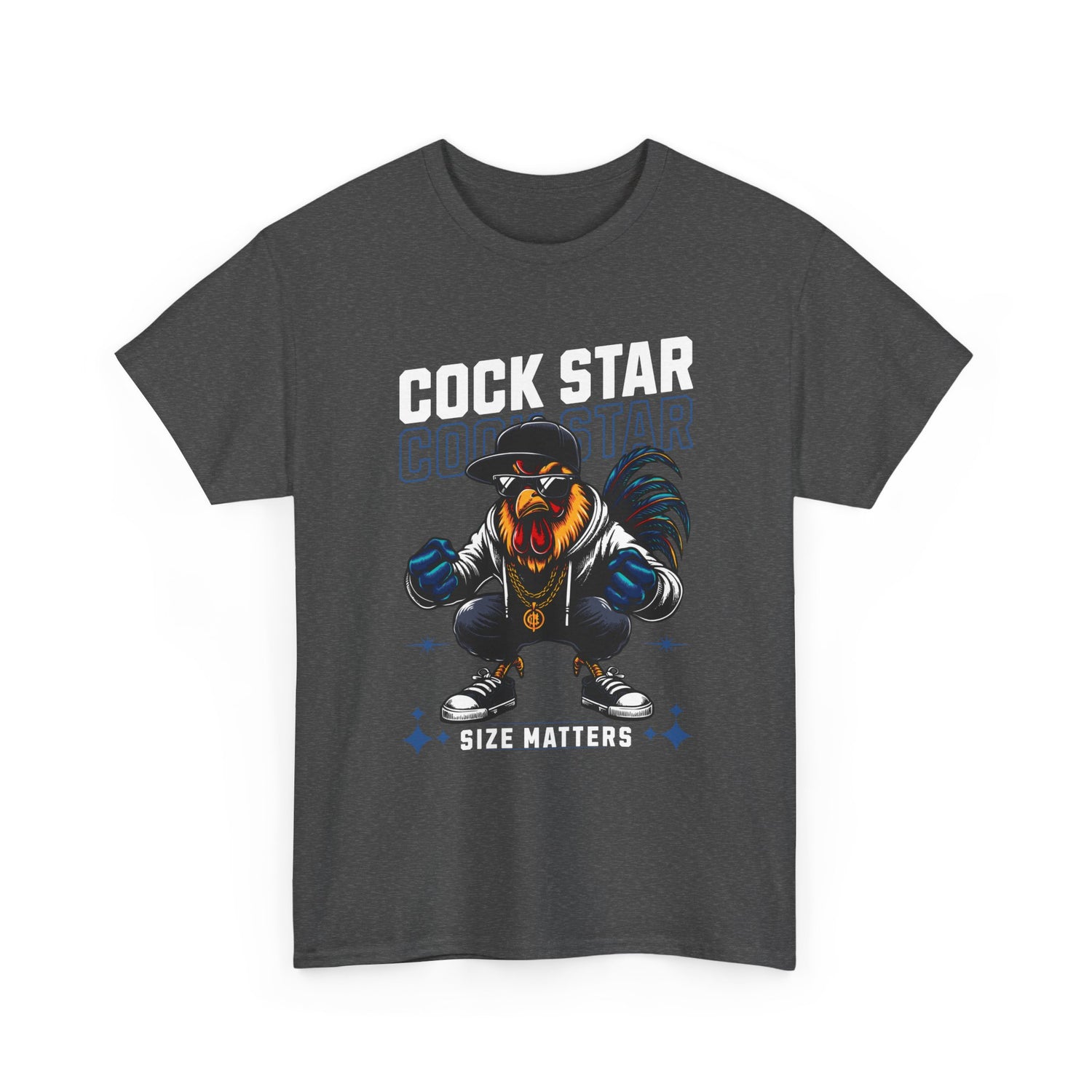Cock Star Rooster T-Shirt — Size Matters Graphic Tee