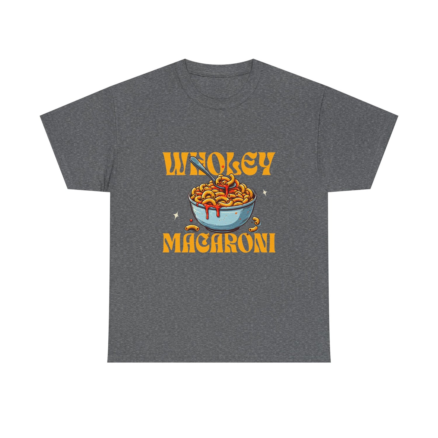 Wholey Macaroni Unisex Tee, Funny T-Shirt, Casual Graphic Shirt, Gift for Pasta Lovers, Foodie Apparel, Comfortable Everyday Wear