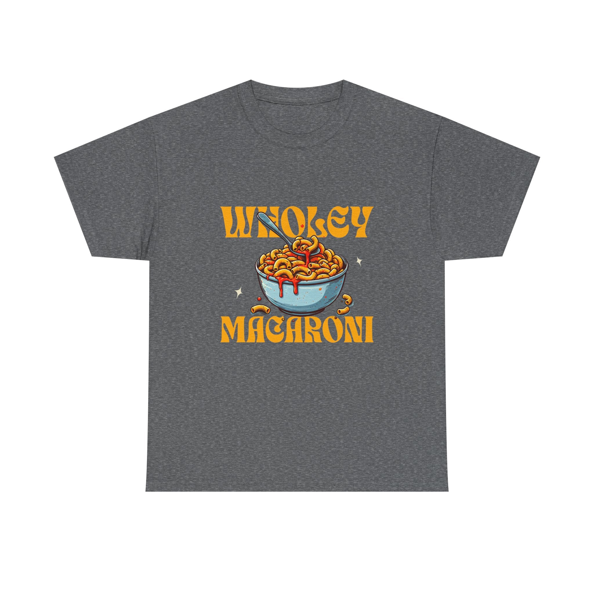 Wholey Macaroni Unisex Tee, Funny T-Shirt, Casual Graphic Shirt, Gift for Pasta Lovers, Foodie Apparel, Comfortable Everyday Wear