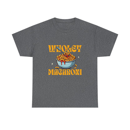 Wholey Macaroni Unisex Tee, Funny T-Shirt, Casual Graphic Shirt, Gift for Pasta Lovers, Foodie Apparel, Comfortable Everyday Wear