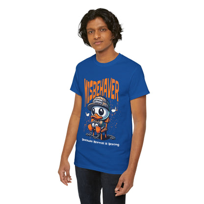 Misbehaver Duck T-Shirt — "Because Normal Is Boring" Graphic Tee