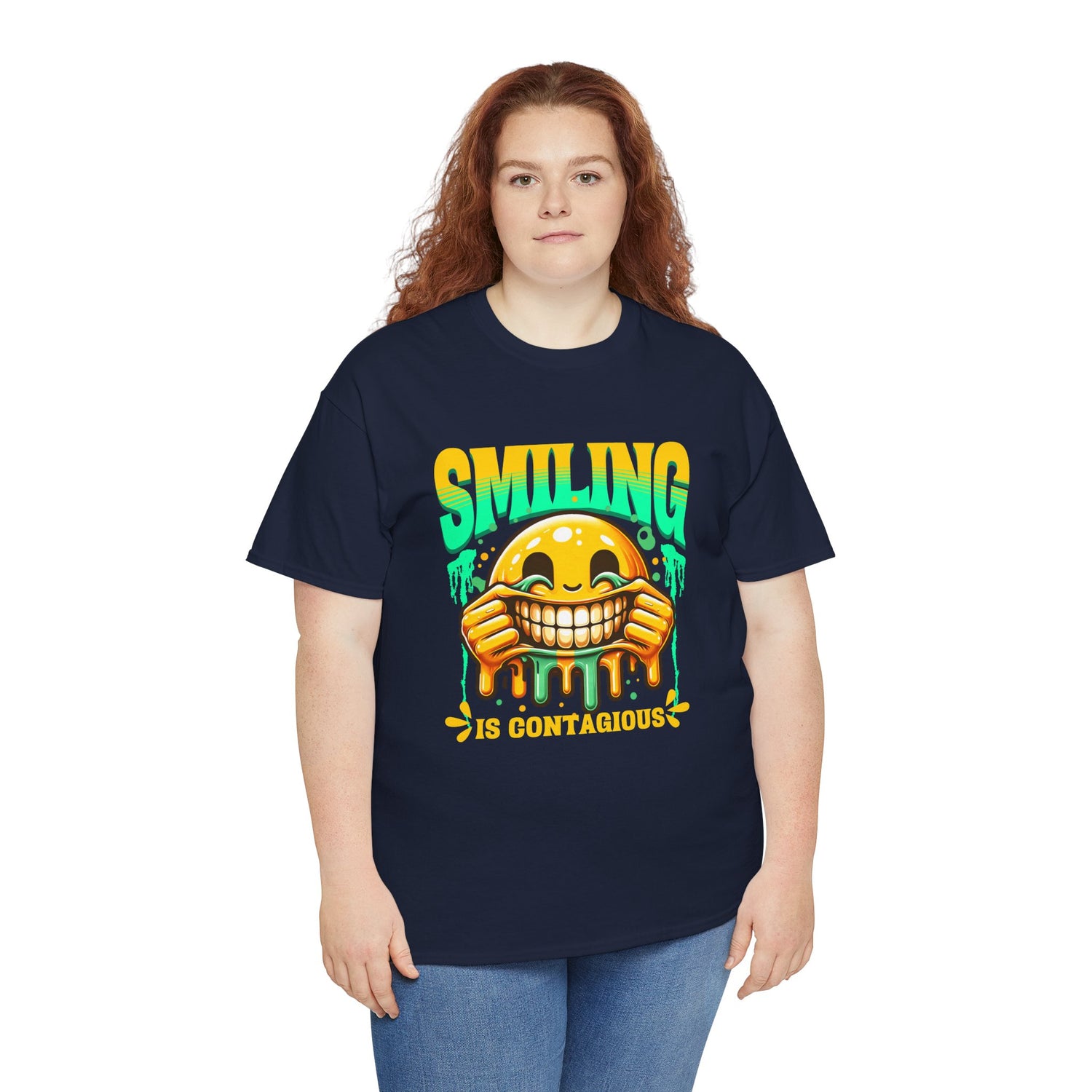 Smiling Is Contagious – Happy Smiley Face T-Shirt