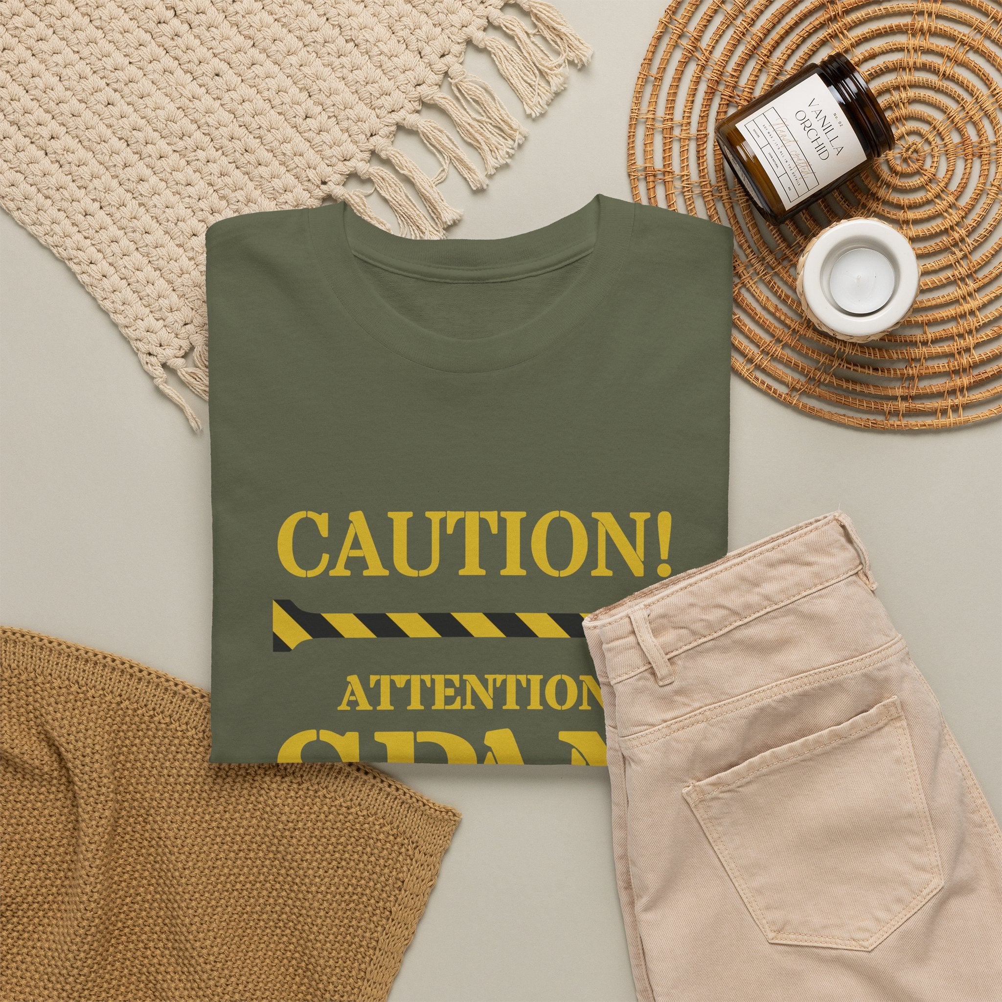 Caution! Attention Span Lacking T-Shirt — Funny Sarcastic Graphic Tee