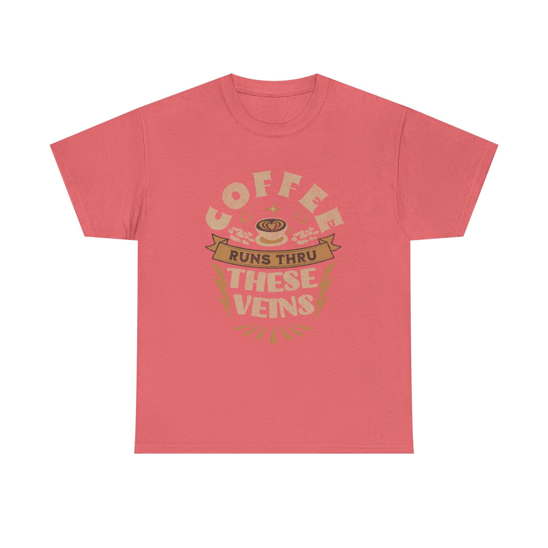 Coffee Runs Through These Veins – Funny Coffee Lover T-Shirt