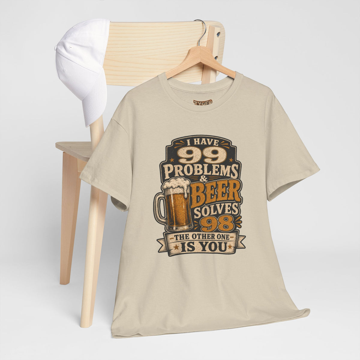 Beer Solves 99 Problems T‑Shirt – Funny Beer Graphic Tee