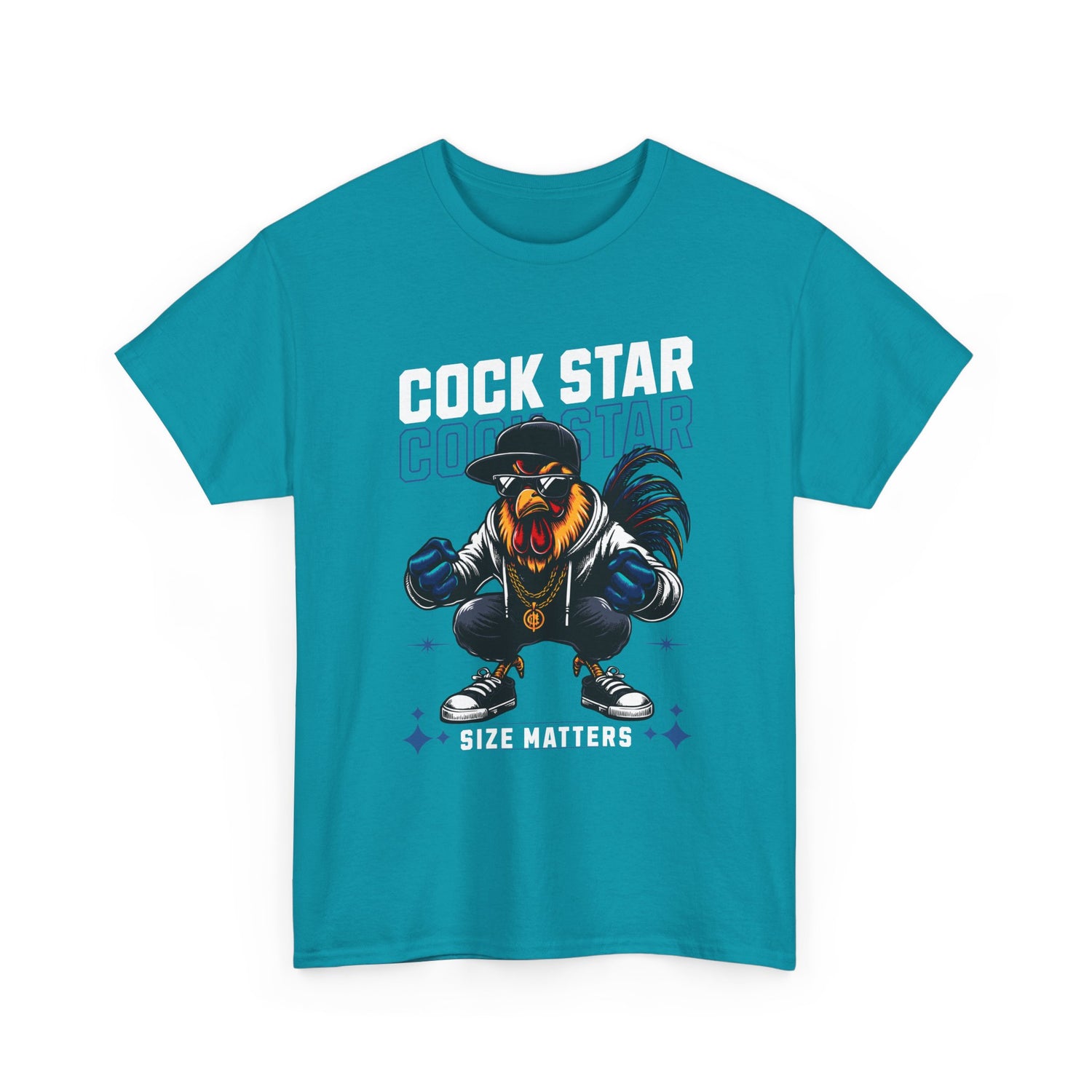 Cock Star Rooster T-Shirt — Size Matters Graphic Tee