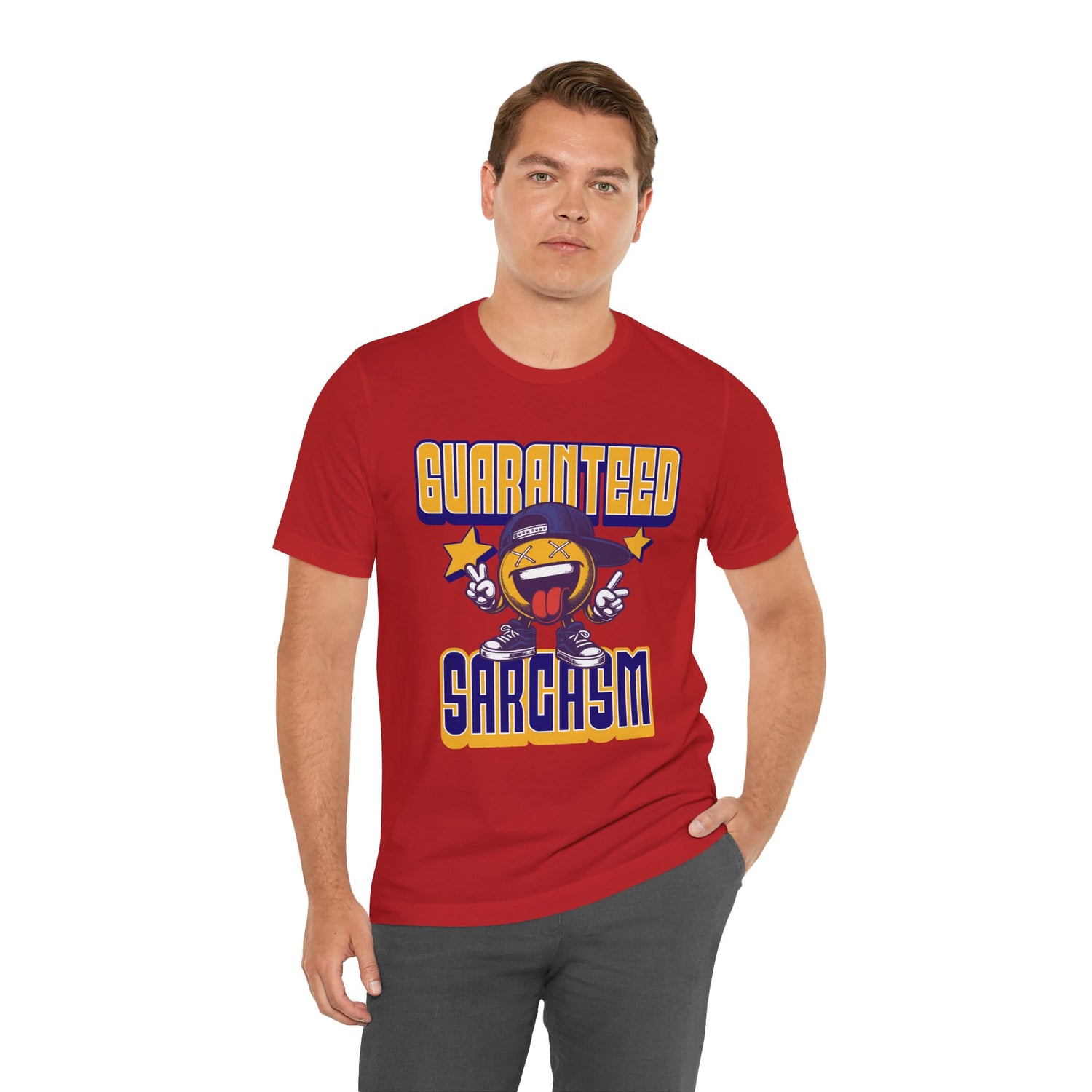 Guaranteed Sarcasm – Funny Smiley Face T-Shirt