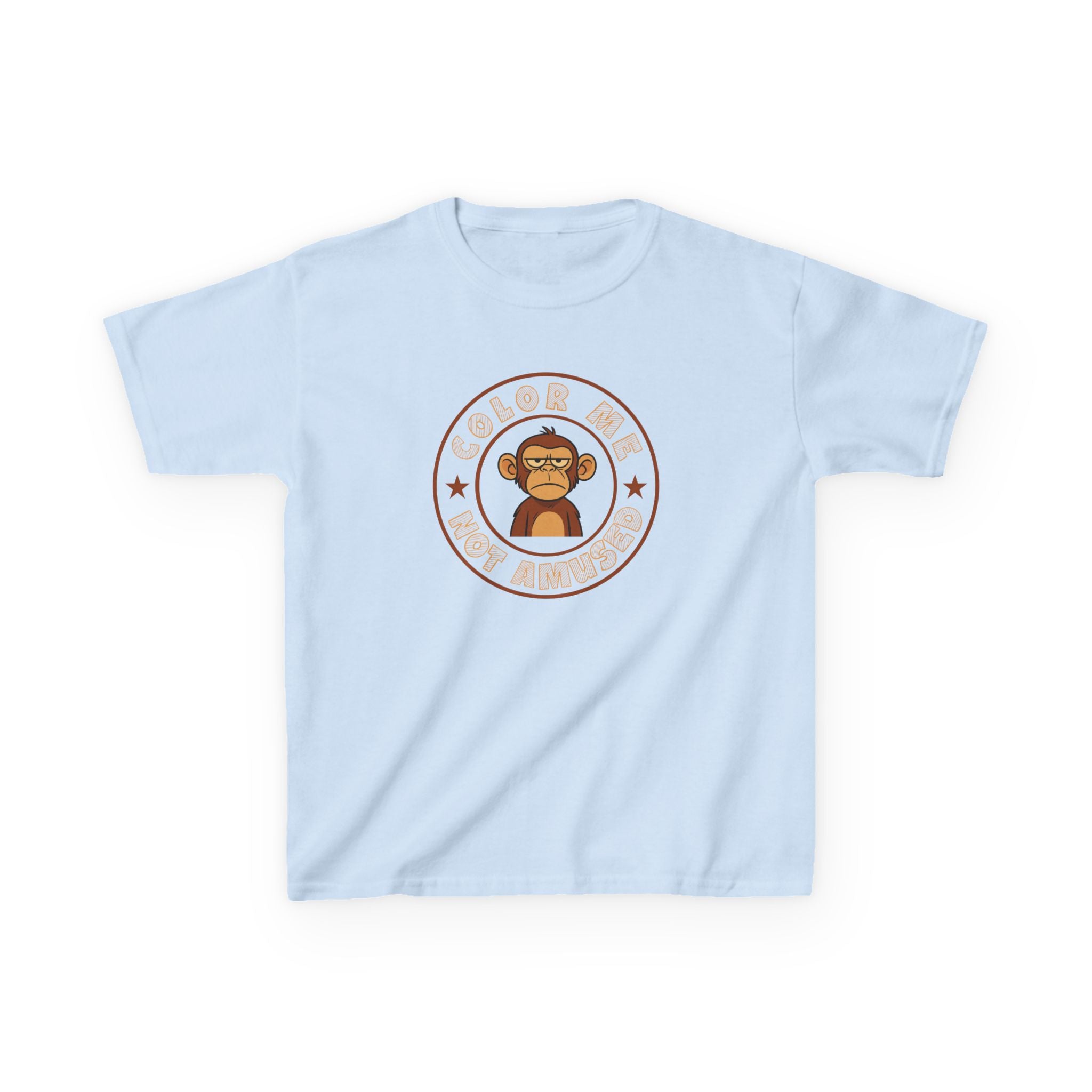 Kids Tee — Color Me Not Amused -  Monkey