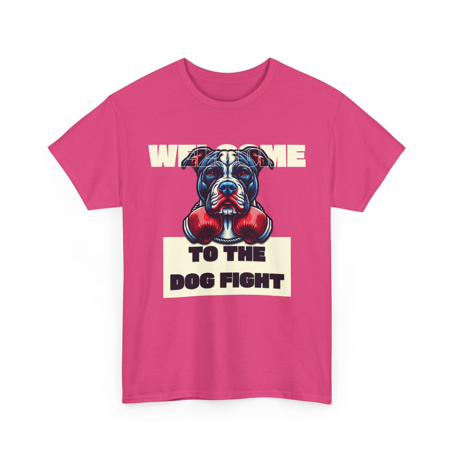 Dog Fight Boxing Dog T-Shirt — Welcome To The Dog Fight Graphic Tee