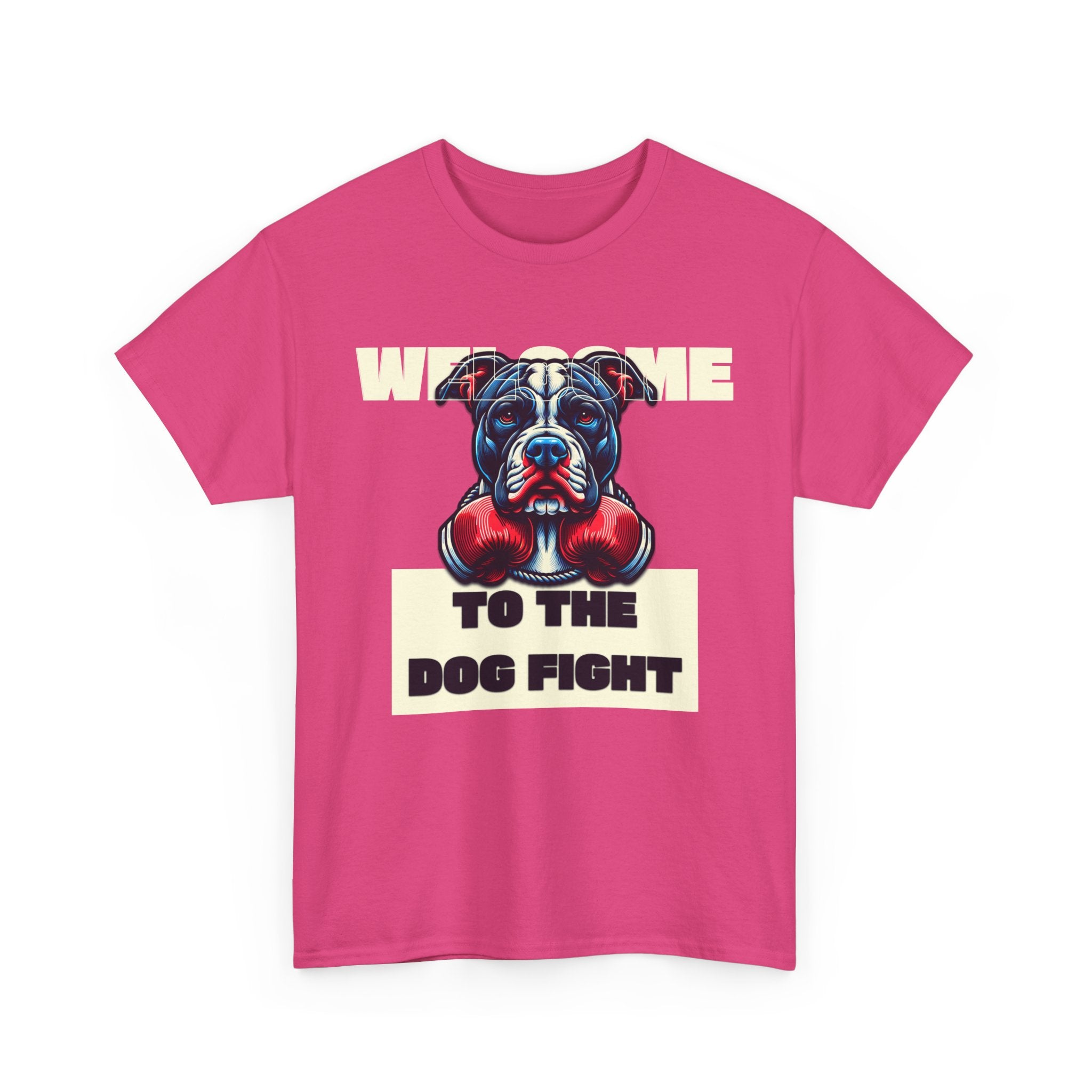 Dog Fight Boxing Dog T-Shirt — Welcome To The Dog Fight Graphic Tee