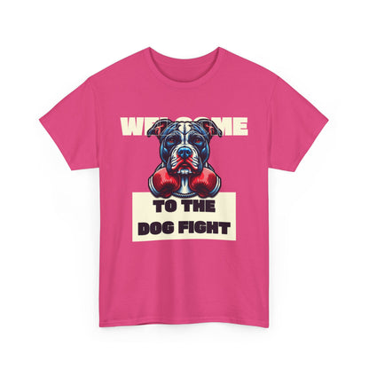 Dog Fight Boxing Dog T-Shirt — Welcome To The Dog Fight Graphic Tee