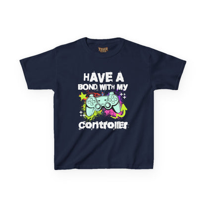 Kids Tee — "Have a Bond With My Controller" Gaming Graphic Shirt