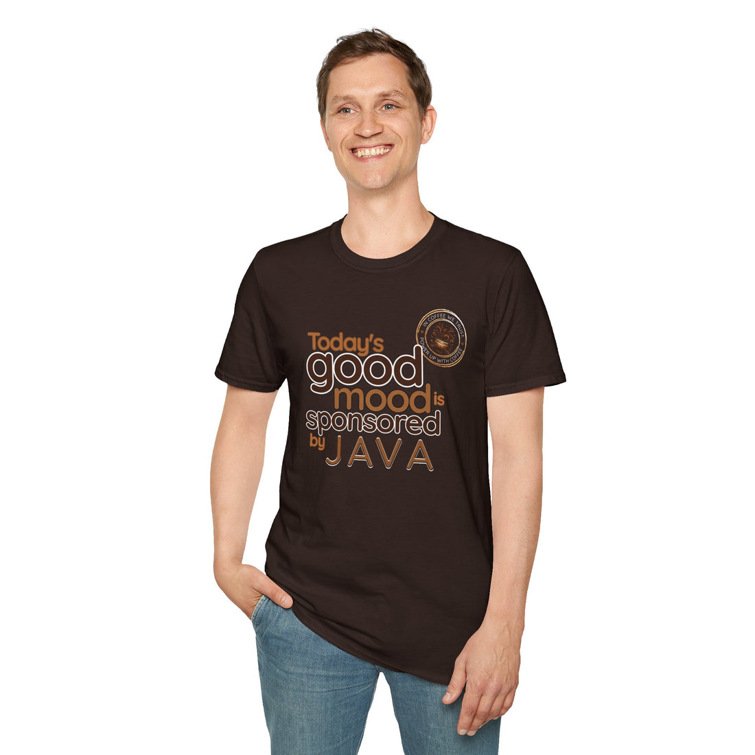 Good Mood With Java Cotton Humor T-Shirt