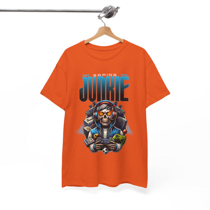 Gaming Junkie Skull Tee — Gamer Skull Controller Graphic T-Shirt