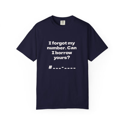 Pick-Up Line Tee - Can I Borrow Your Number