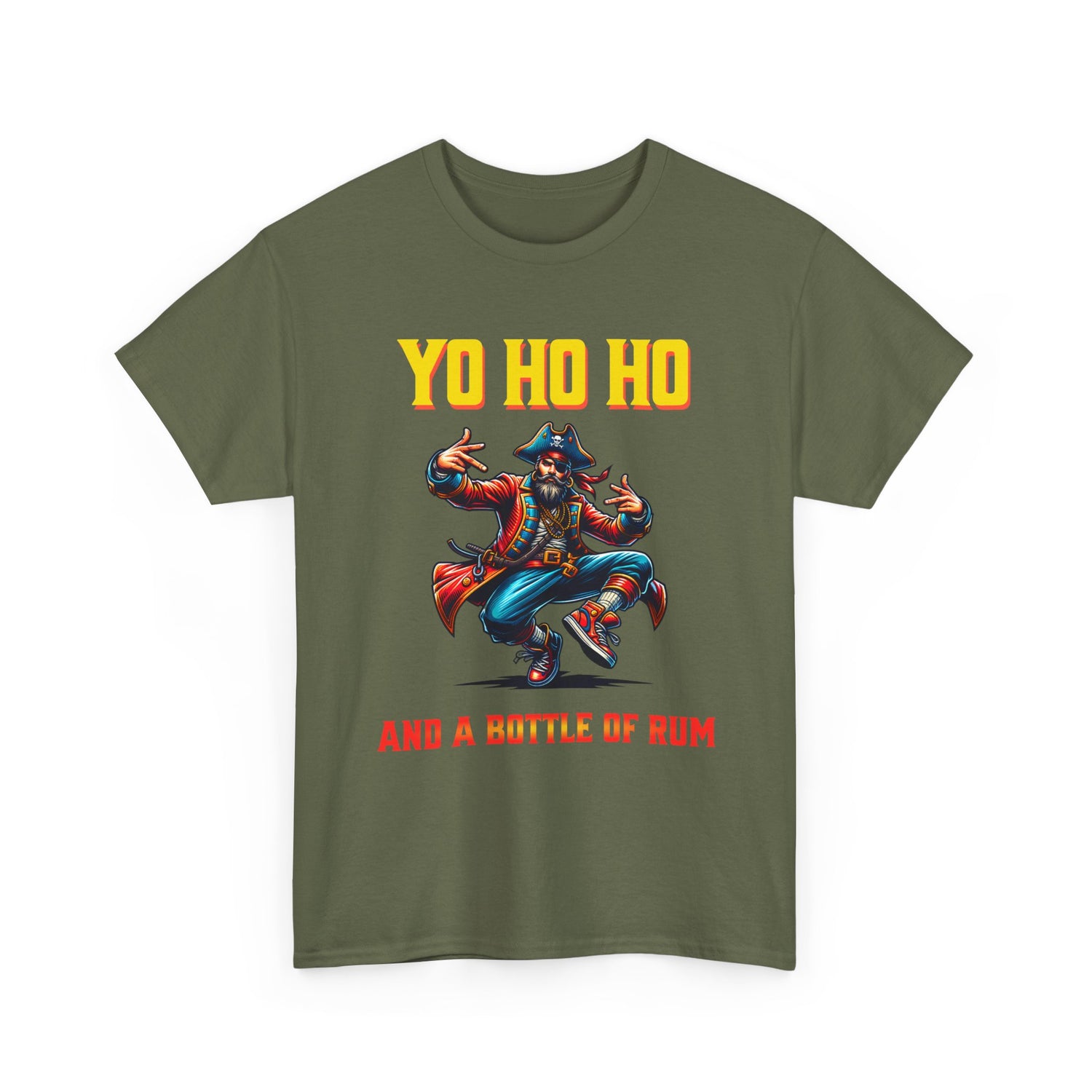 Yo Ho Ho Pirate T-Shirt – "Yo Ho Ho and a Bottle of Rum" Graphic Tee