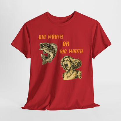 Big Mouth or Big Mouth? Funny Bass Fishing T-Shirt