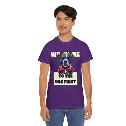 Dog Fight Boxing Dog T-Shirt — Welcome To The Dog Fight Graphic Tee