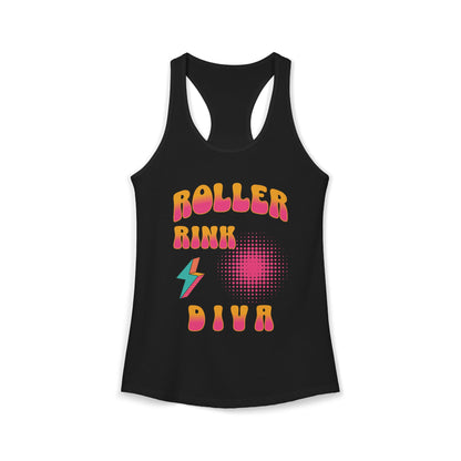 Roller Rink Diva – Women’s Racerback Tank