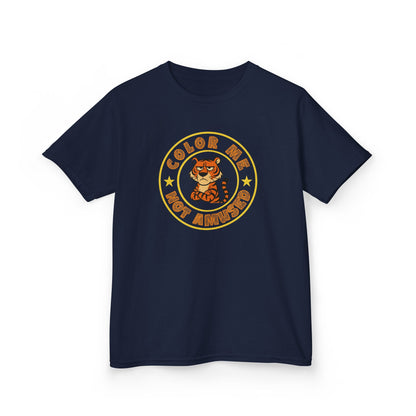 Kids Tee — Color Me Not Amused - Tiger