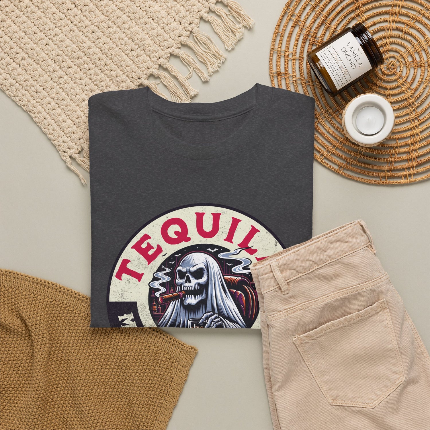 Tequila Makes Me Fun T-Shirt – Funny Party Graphic Tee with Skull &amp; Bottle Design
