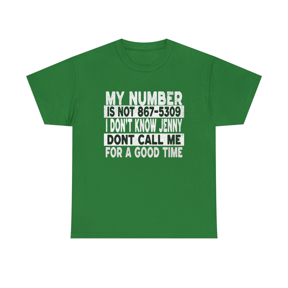 Funny 867-5309 Jenny Unisex Cotton Tee