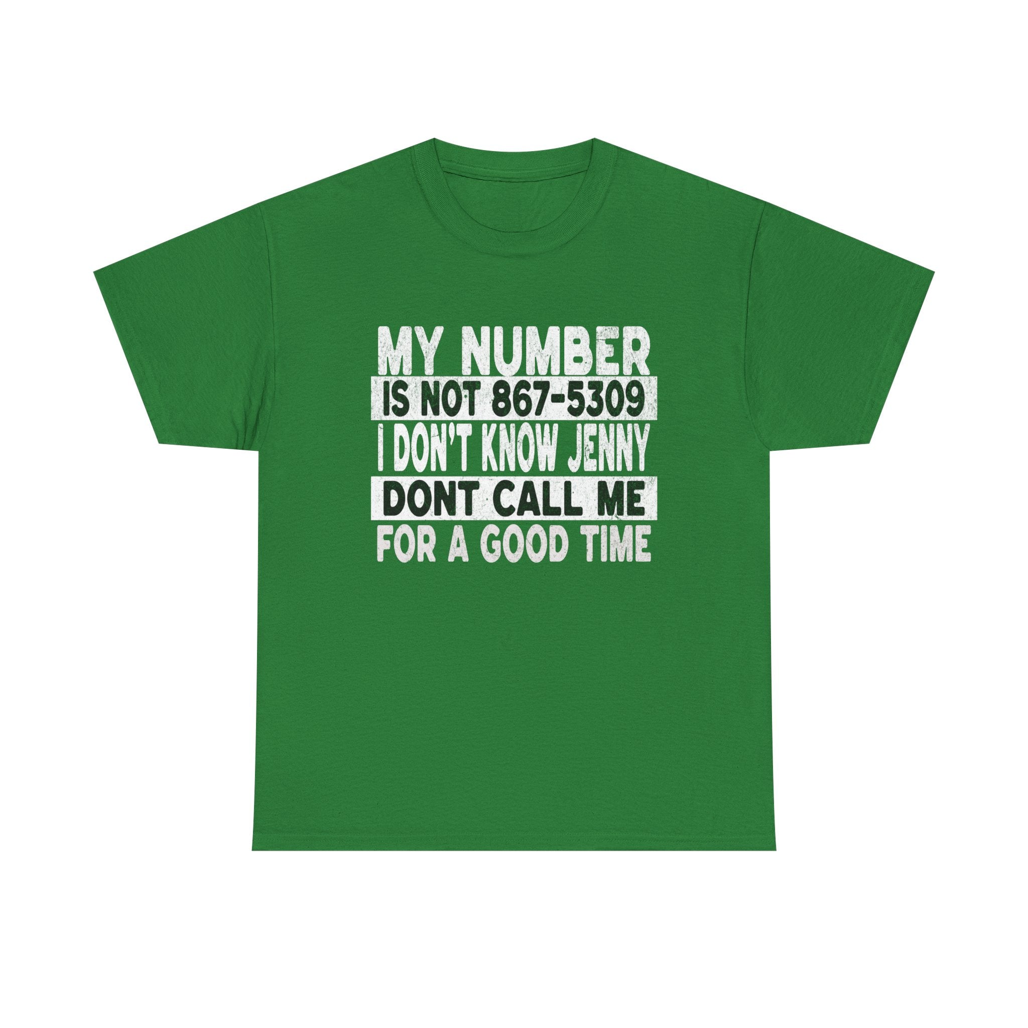 Funny 867-5309 Jenny Unisex Cotton Tee