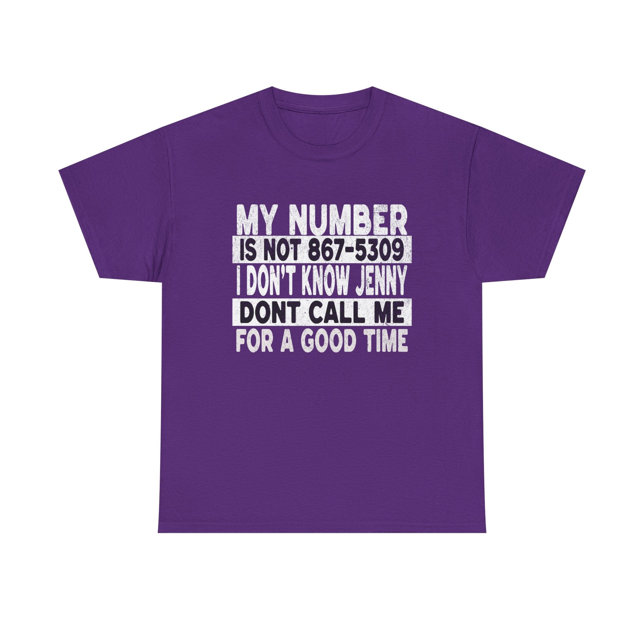 Funny 867-5309 Jenny Unisex Cotton Tee