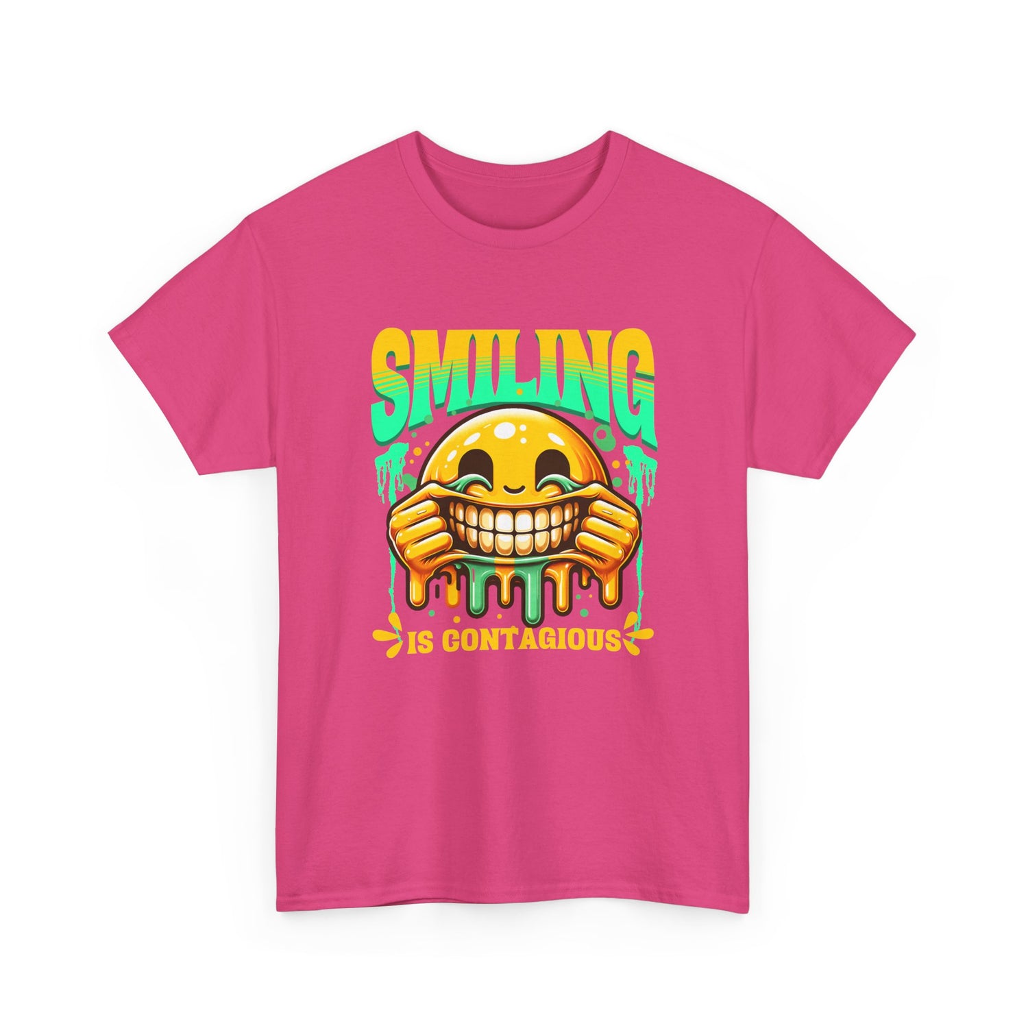 Smiling Is Contagious – Happy Smiley Face T-Shirt