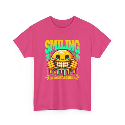 Smiling Is Contagious – Happy Smiley Face T-Shirt