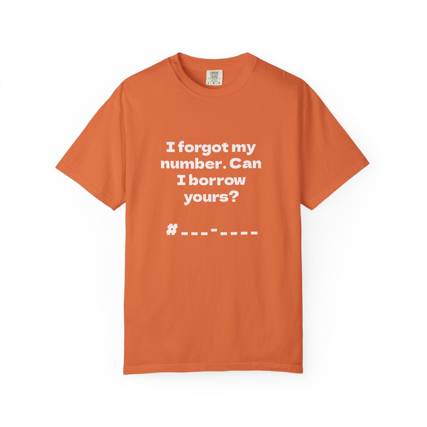 Pick-Up Line Tee - Can I Borrow Your Number