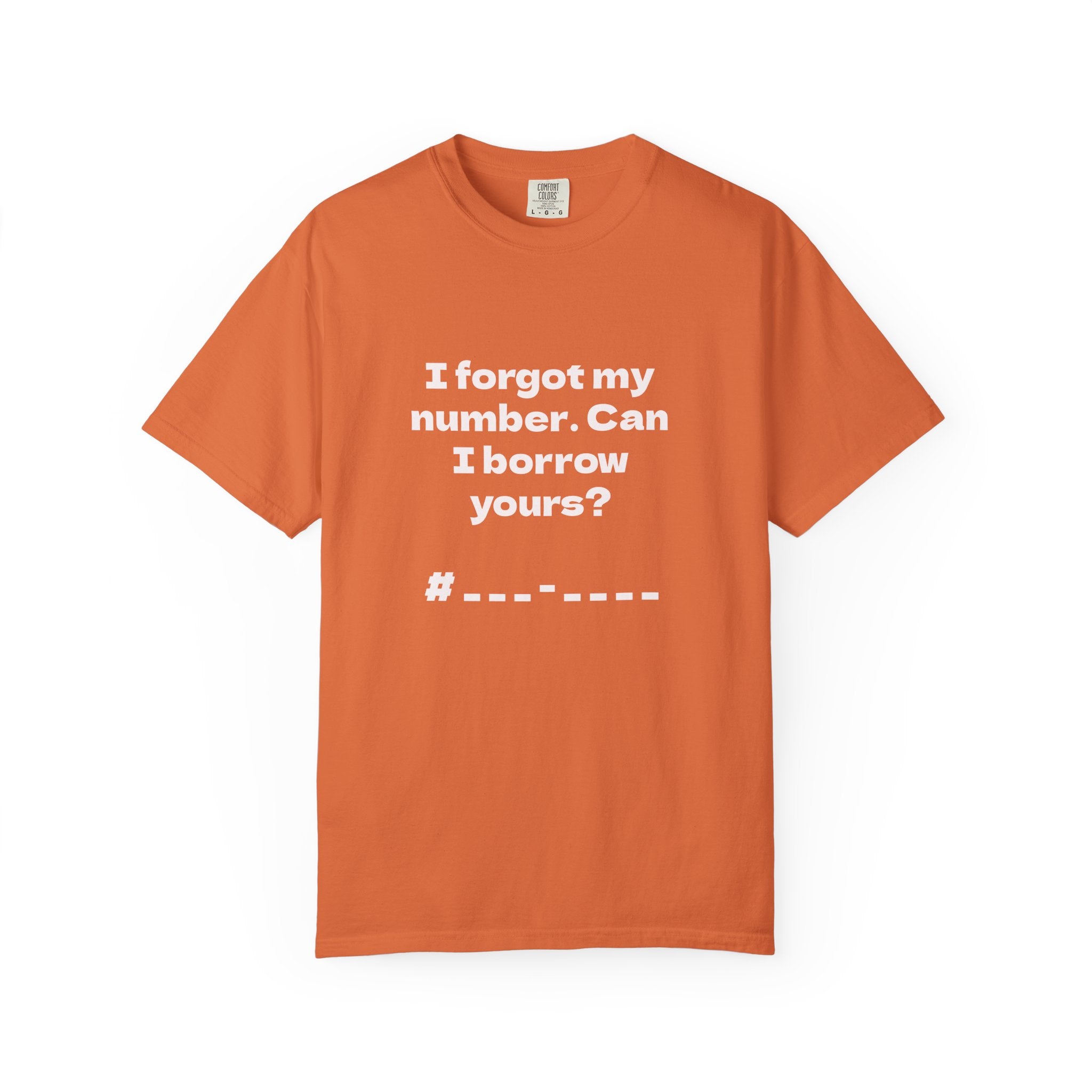 Pick-Up Line Tee - Can I Borrow Your Number